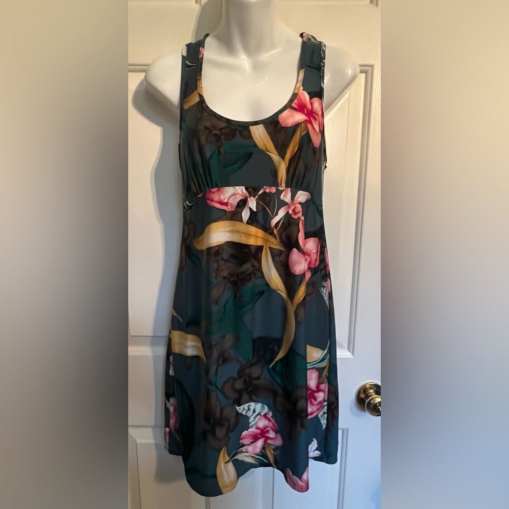 Secret Treasures Floral Lace Detail Night Gown Sz Small 4-6 Sleeveles floral